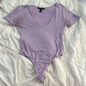 Purple Forever21 Bodysuit, size M